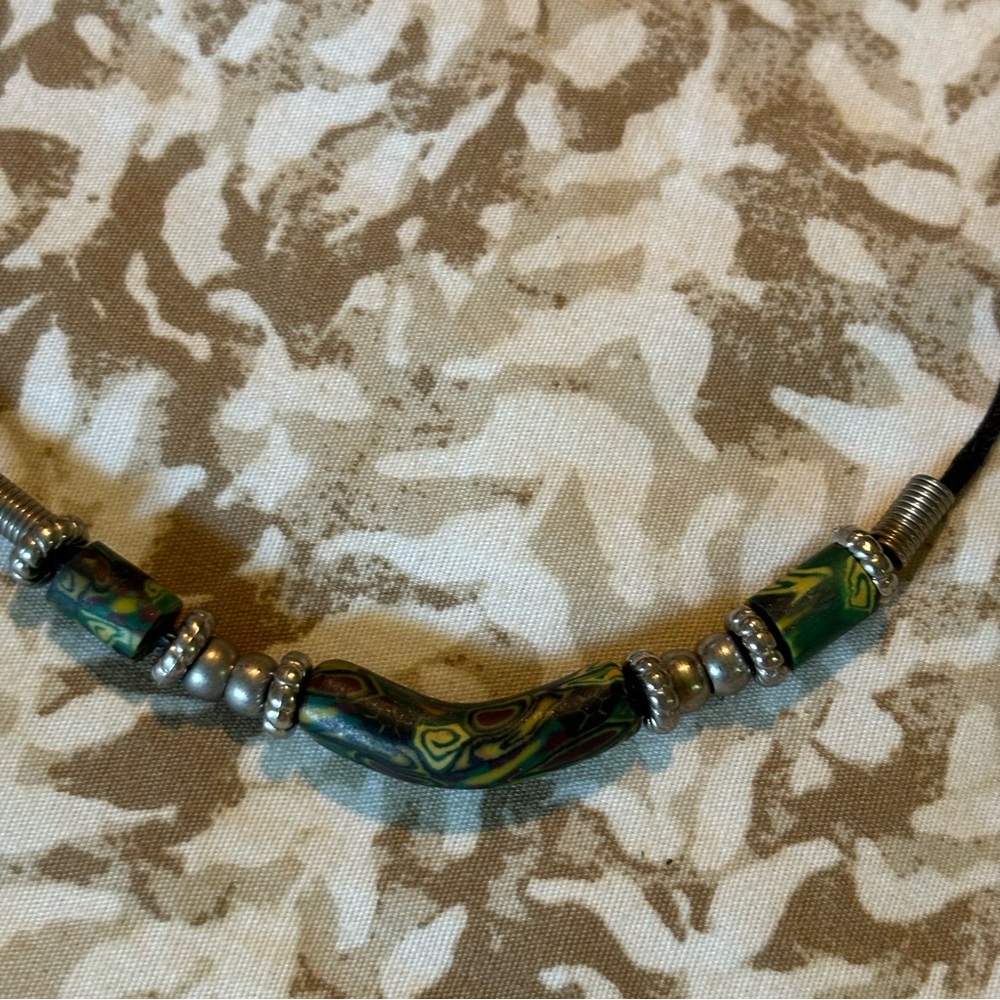 Elegant Green Beaded Necklace